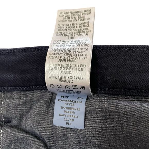 NEW Joe's Jeans Asher Slim Fit Jeans Navy Blue Marble Tie Dye Pattern - Size 32 - Picture 8 of 13